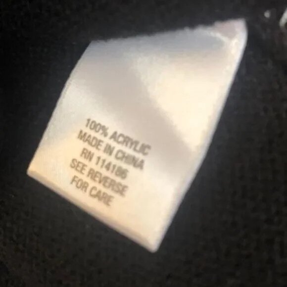 DRESS BARN WOMEN'S CREAM/BLACK ASYMMETRICAL COLOR BLOCK TUNIC SWEATER SIZE XL - Picture 5 of 6